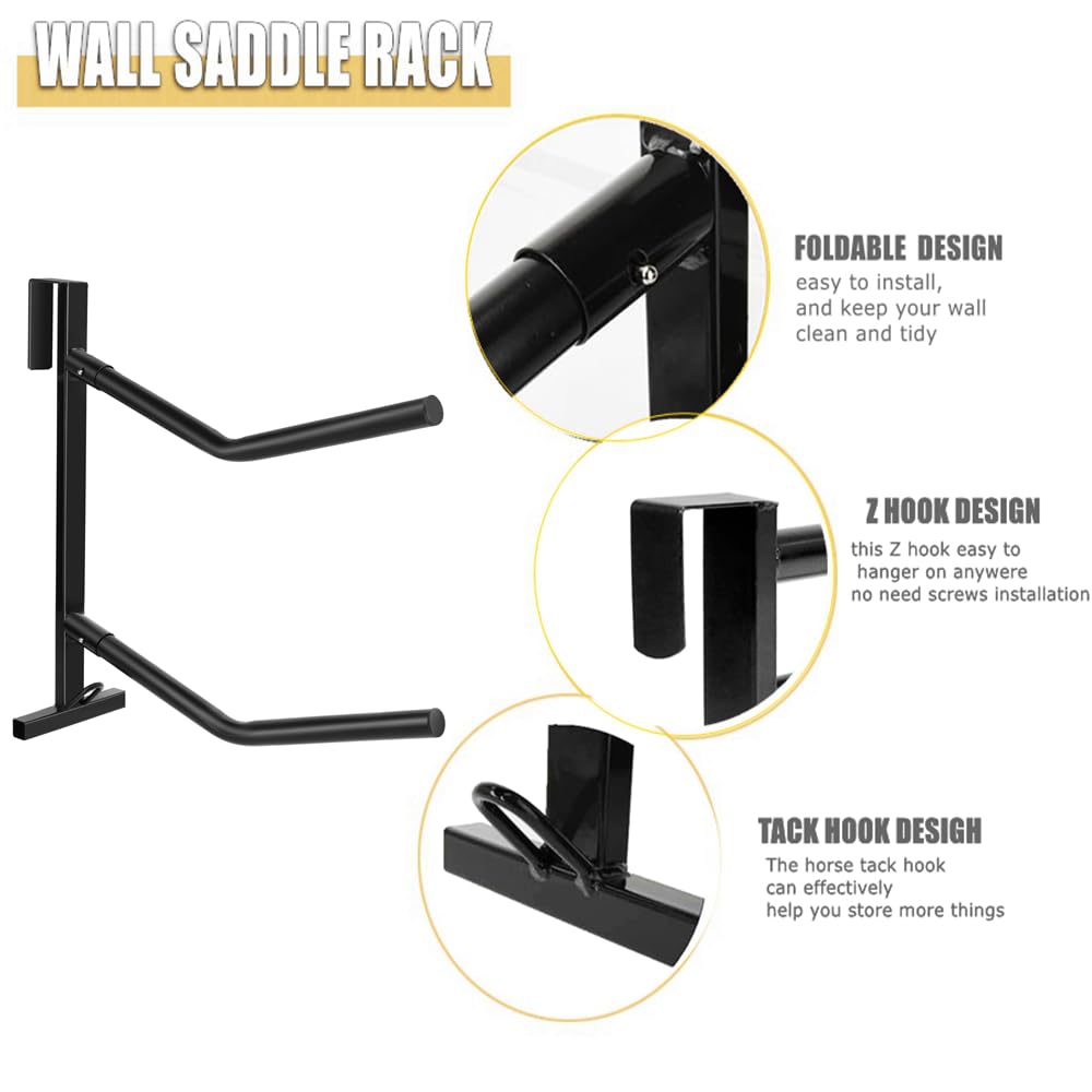 2 Pack Heavy Duty Portable Saddle Rack S463026