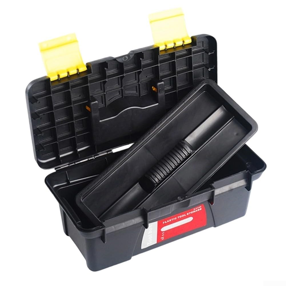10 Inch Plastic Toolbox with 2 Layer Organization W102386
