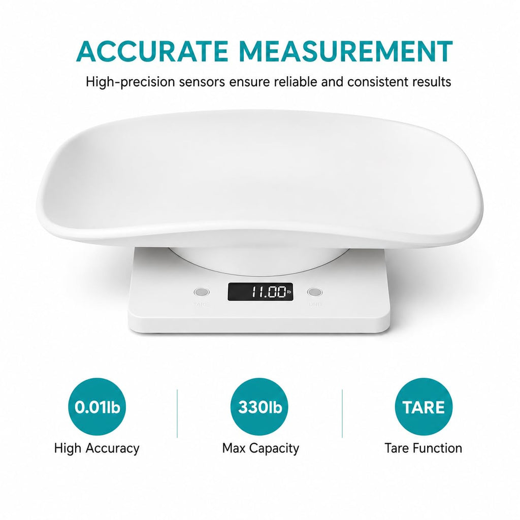 Digital Pet Scale with Removable Tray & Tape Measure V1227