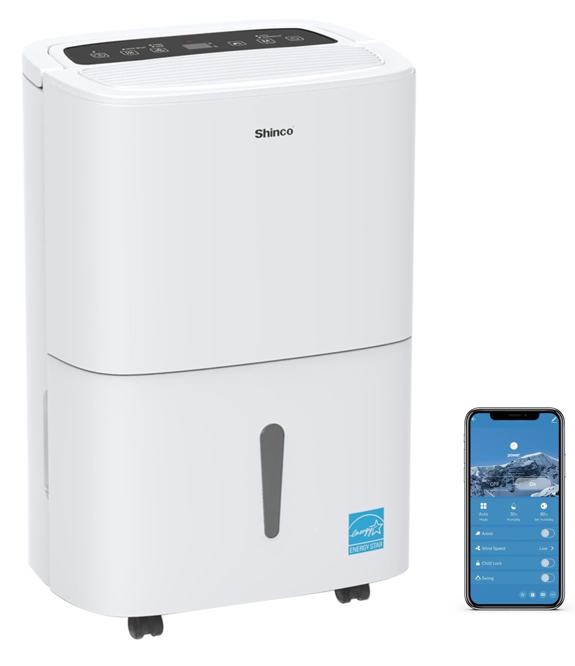 6,000 Sq.Ft Energy Star Dehumidifier with WIFI A973