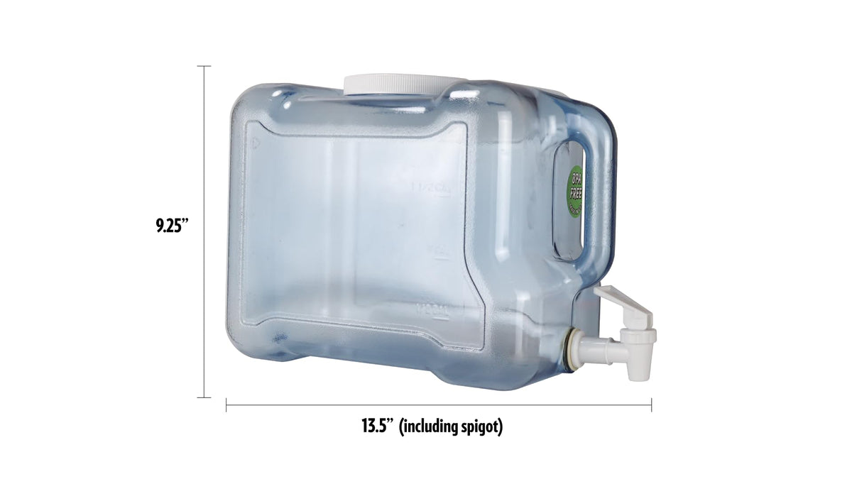 BPA Free 2 Gallon Refrigerator Bottle with Spigot and Integrated Handle T8031