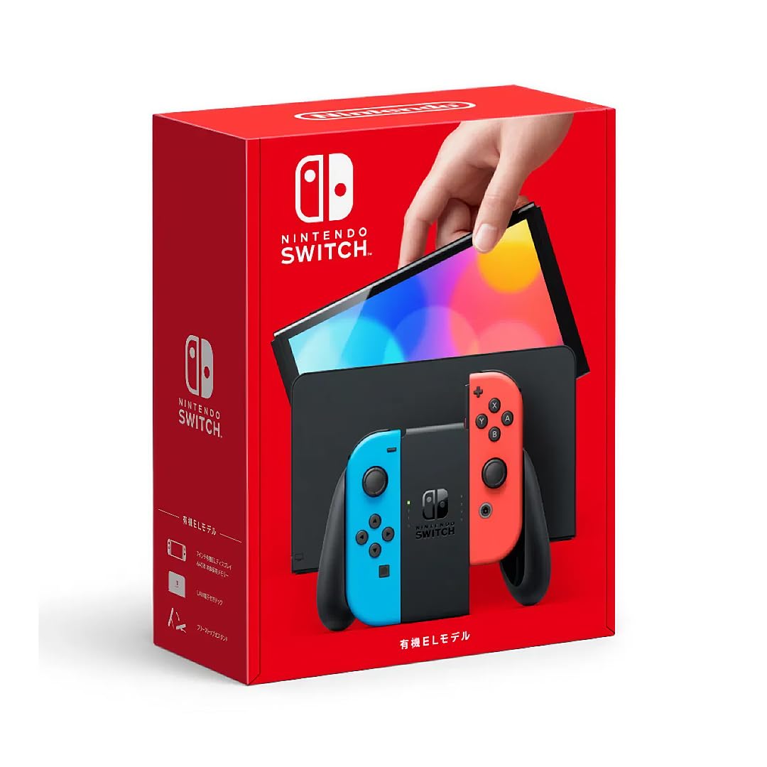 Nintendo Switch OLED Model Neon Red Neon Blue Joy-Con L540504