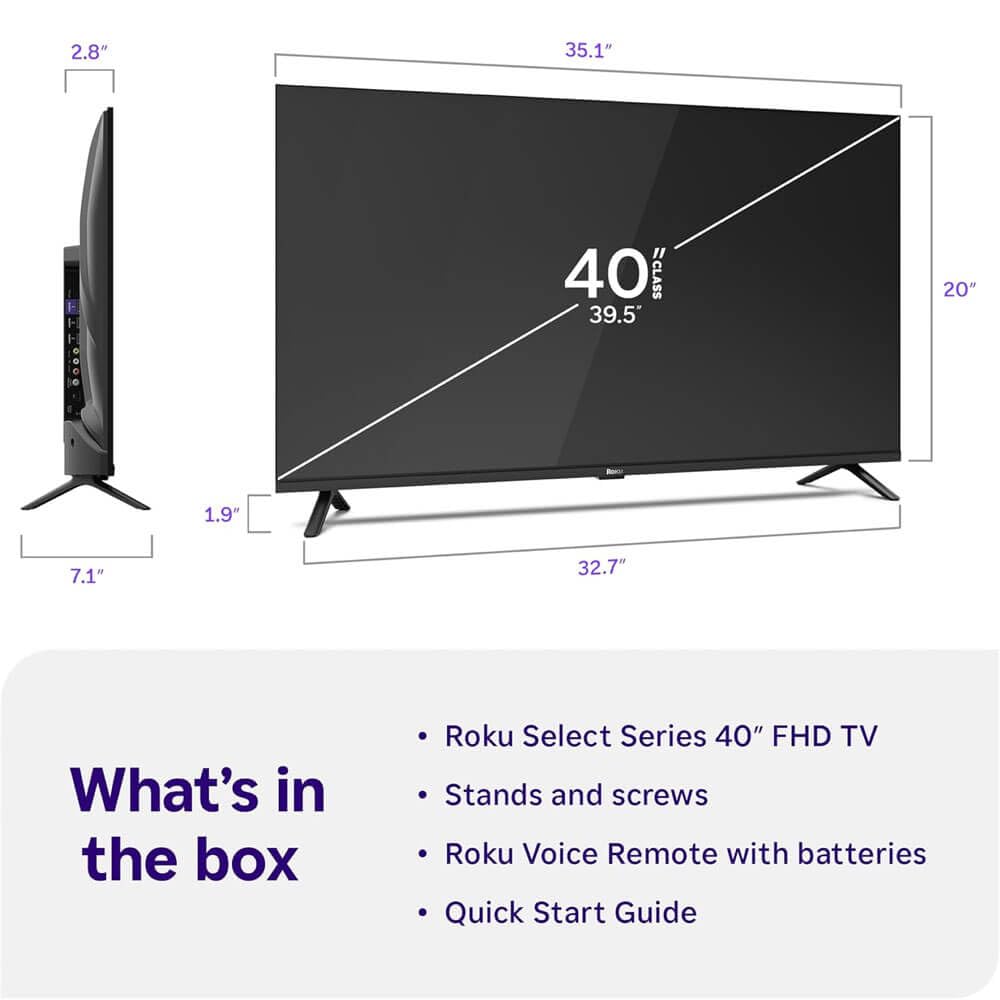 40 inch 1080p LED Smart TV K6007
