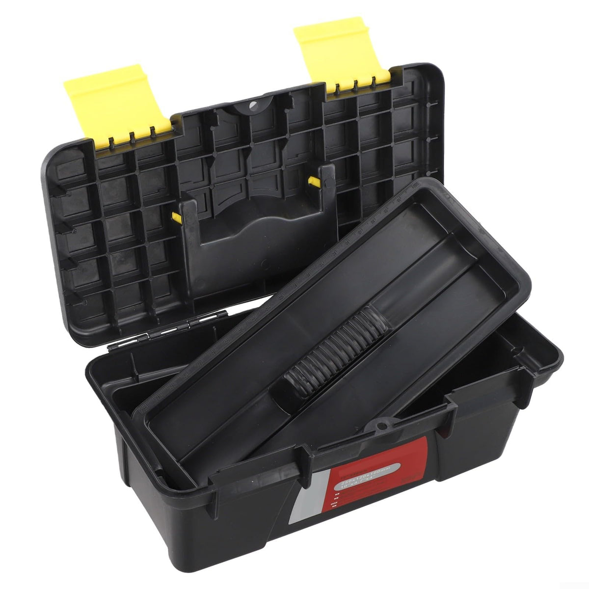 10 Inch Plastic Toolbox with 2 Layer Organization W102386