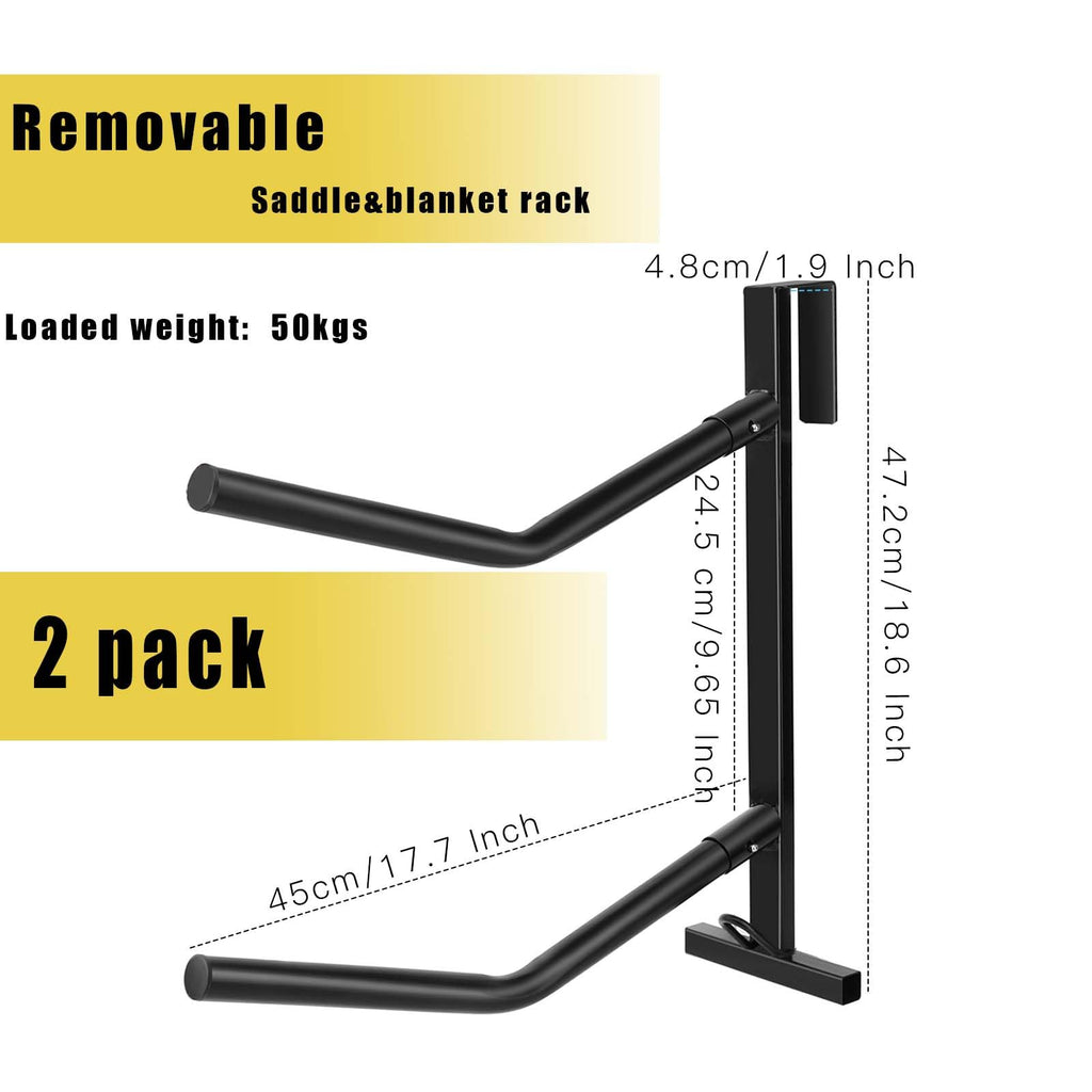 2 Pack Heavy Duty Portable Saddle Rack S463026