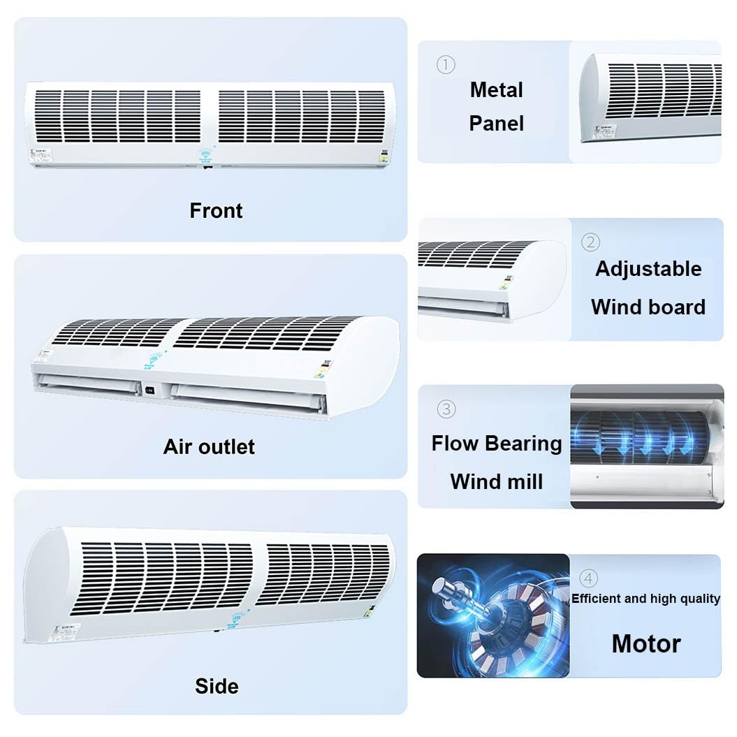 Wall-Mounted Air Curtain, 2 Speed Settings, 60cm D932215