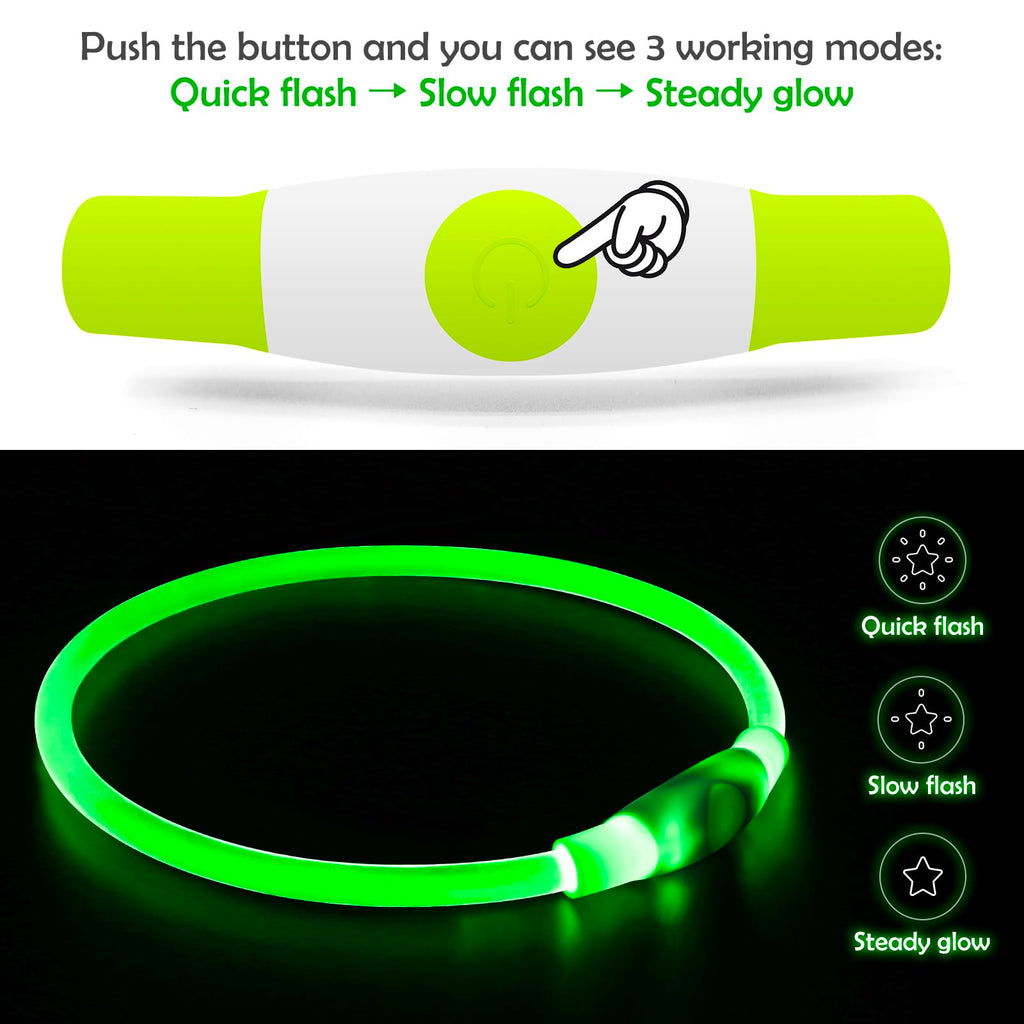 USB Rechargeable Led Dog Collar Y648