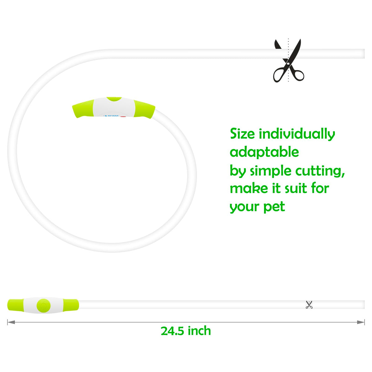 USB Rechargeable Led Dog Collar Y648