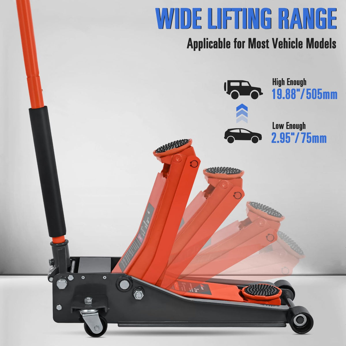 3 Ton Low Profile Hydraulic Floor Jack V436716
