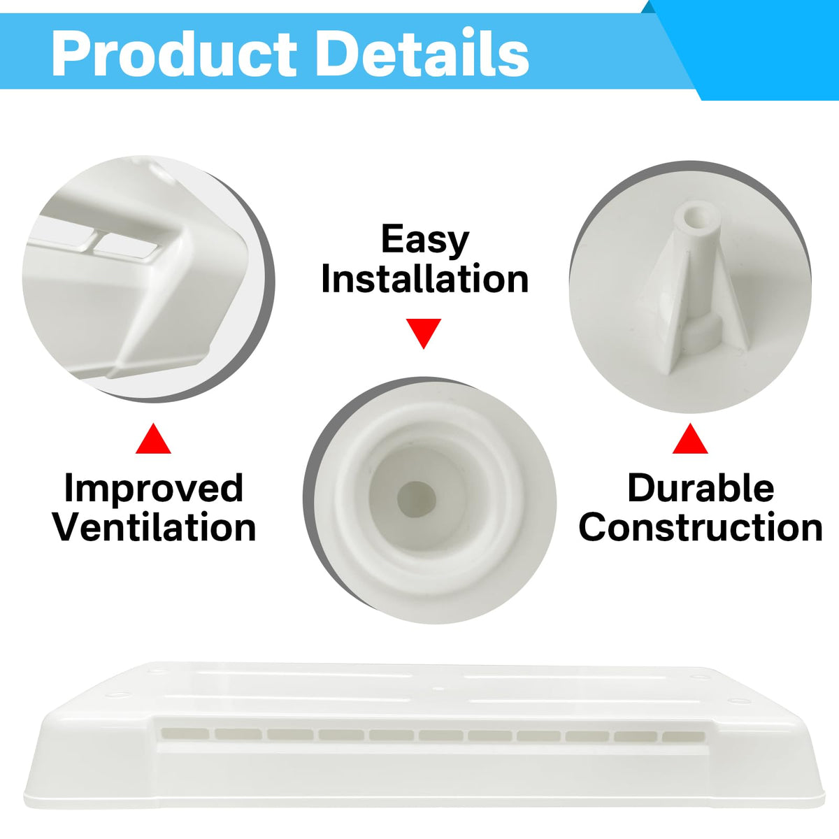 RV Refrigerator Vent Cover Replacement D7388