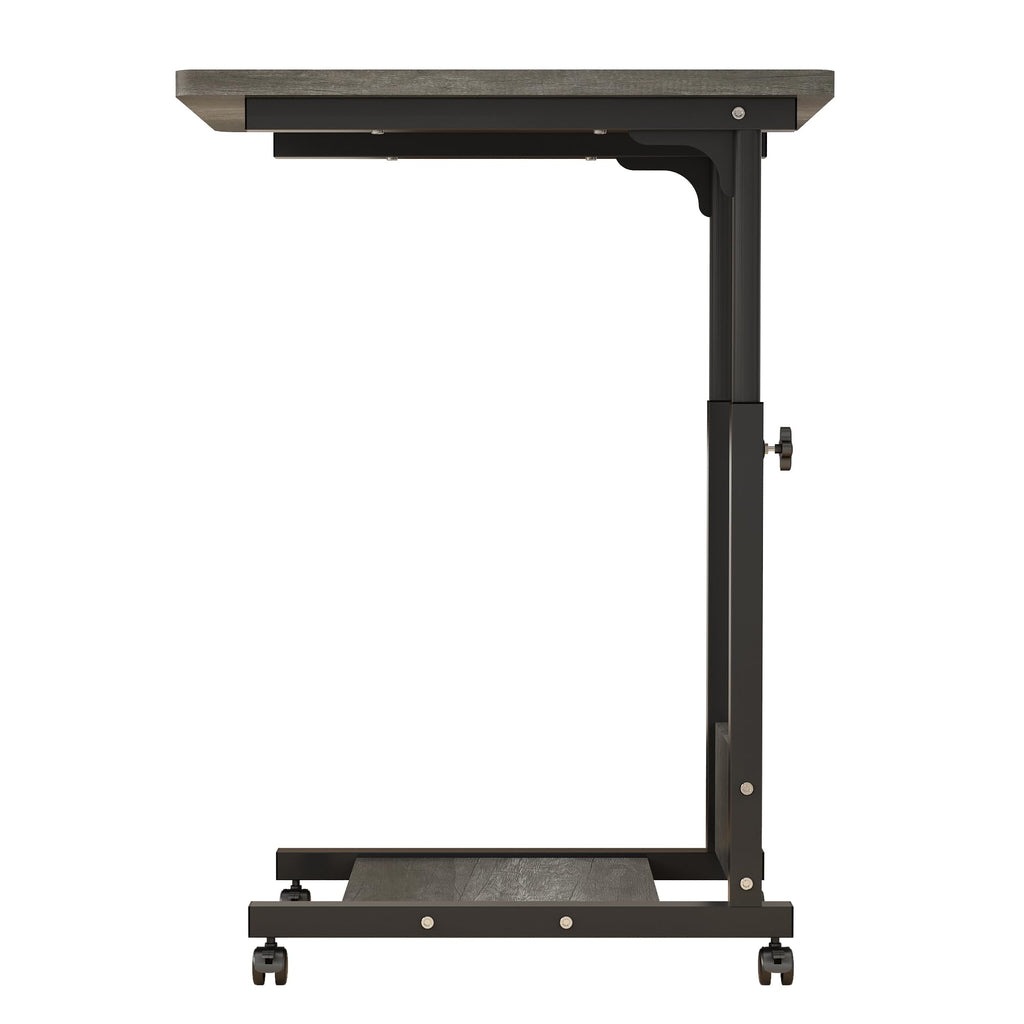 Adjustable Height C Table with Wheels and Storage F849