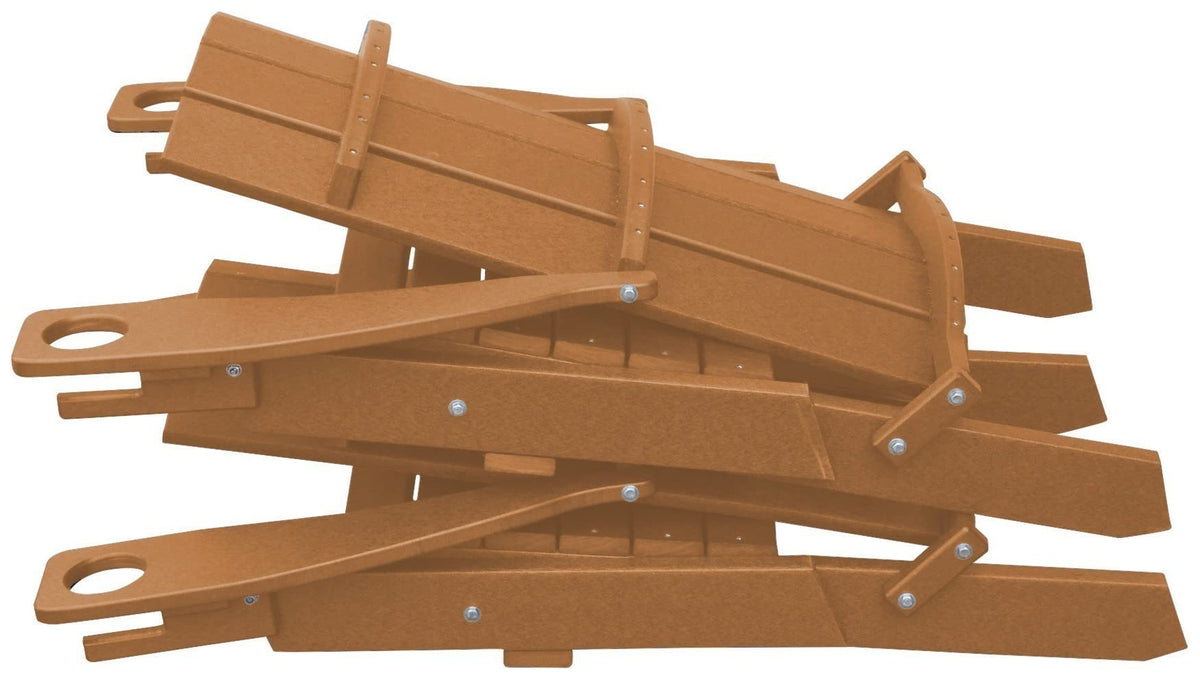 Folding Adirondack Chair with 2 Cupholders, Cedar S832