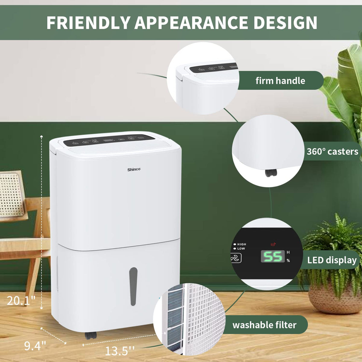 6,000 Sq.Ft Energy Star Dehumidifier with WIFI A973