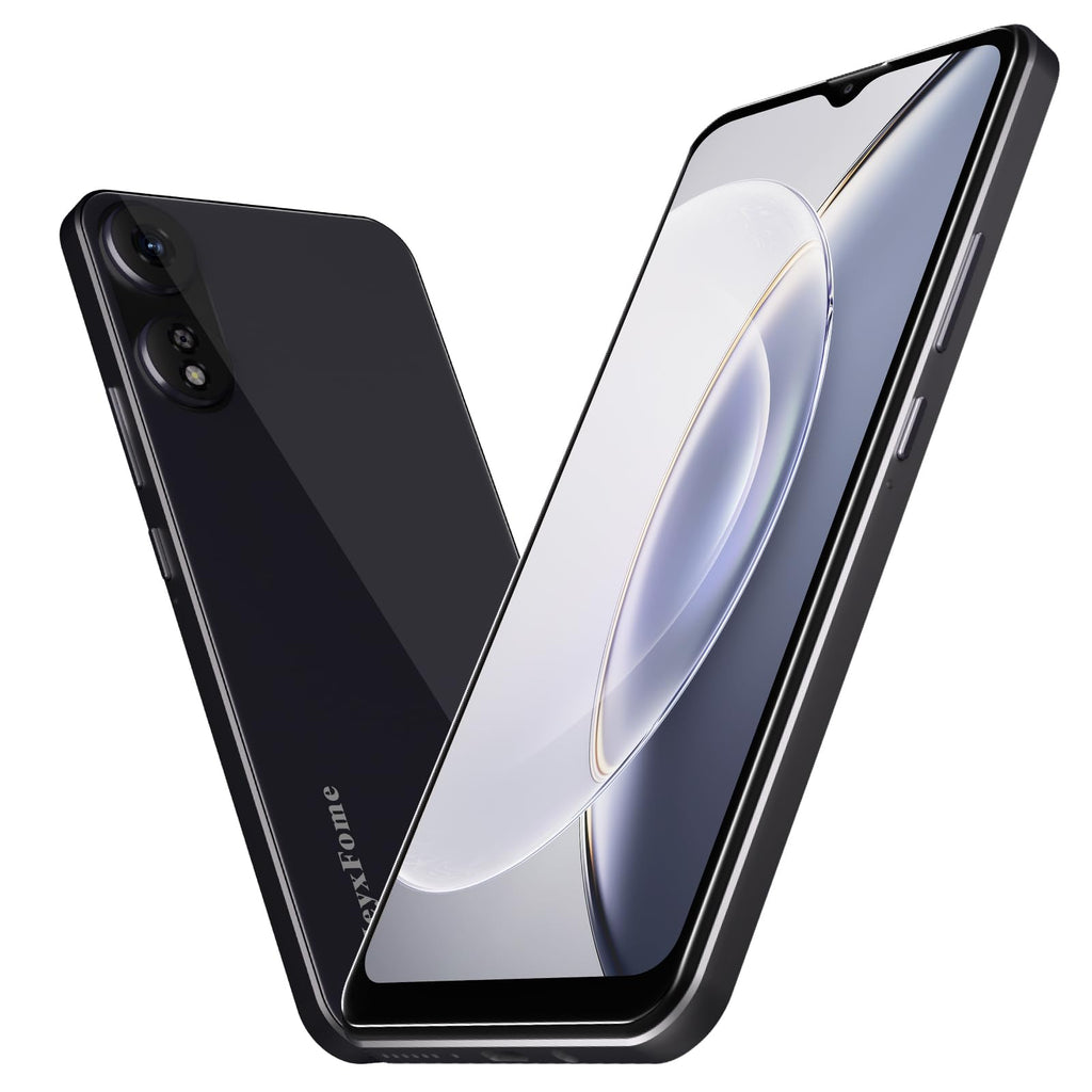 4G LTE Unlocked Cell Phone 6.5” HD+ Screen 3GB RAM Android 12 13MP Dual SIM Black F8565