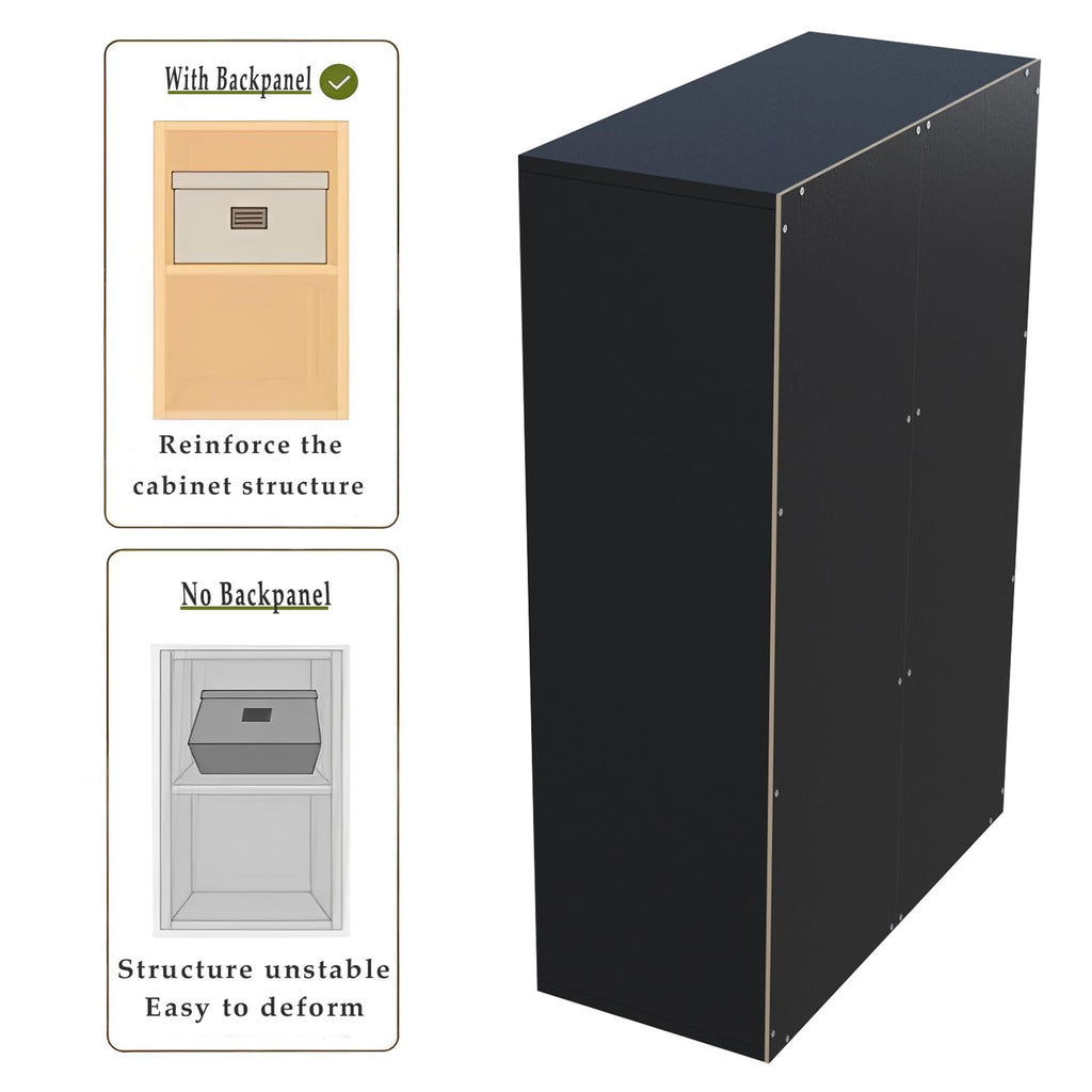 Black 6-Cube Storage Shelf Bookcase Z666
