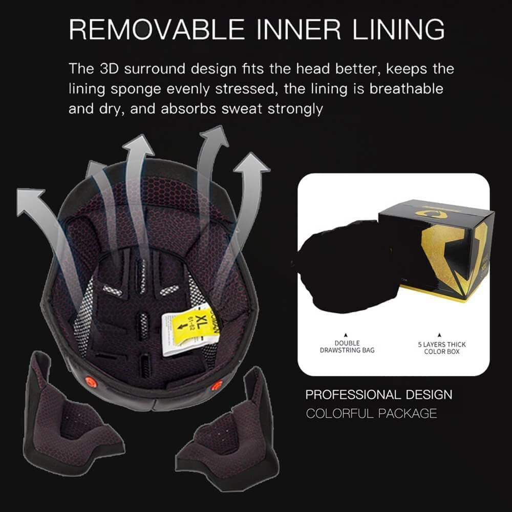 Bluetooth Modular Motorcycle Helmet with Flip Up Dual Anti-Fog Visors Q56307