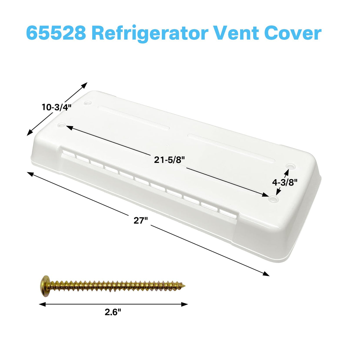 RV Refrigerator Vent Cover Replacement D7388