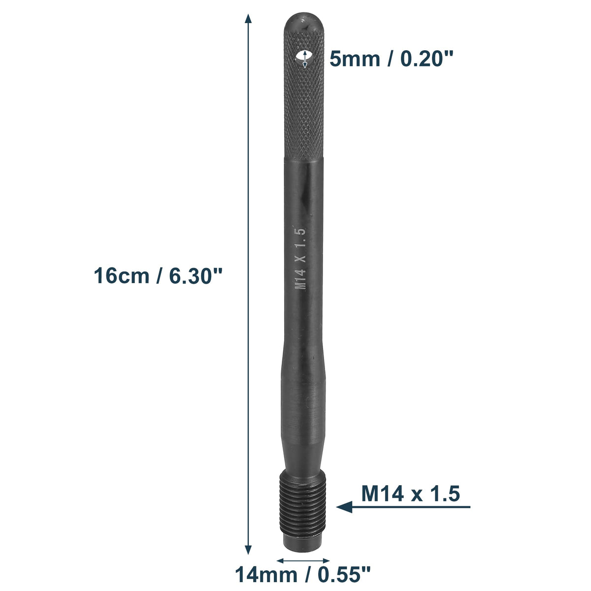 Black Carbon Steel Wheel Hangers Alignment Pin M14x1.5 S550