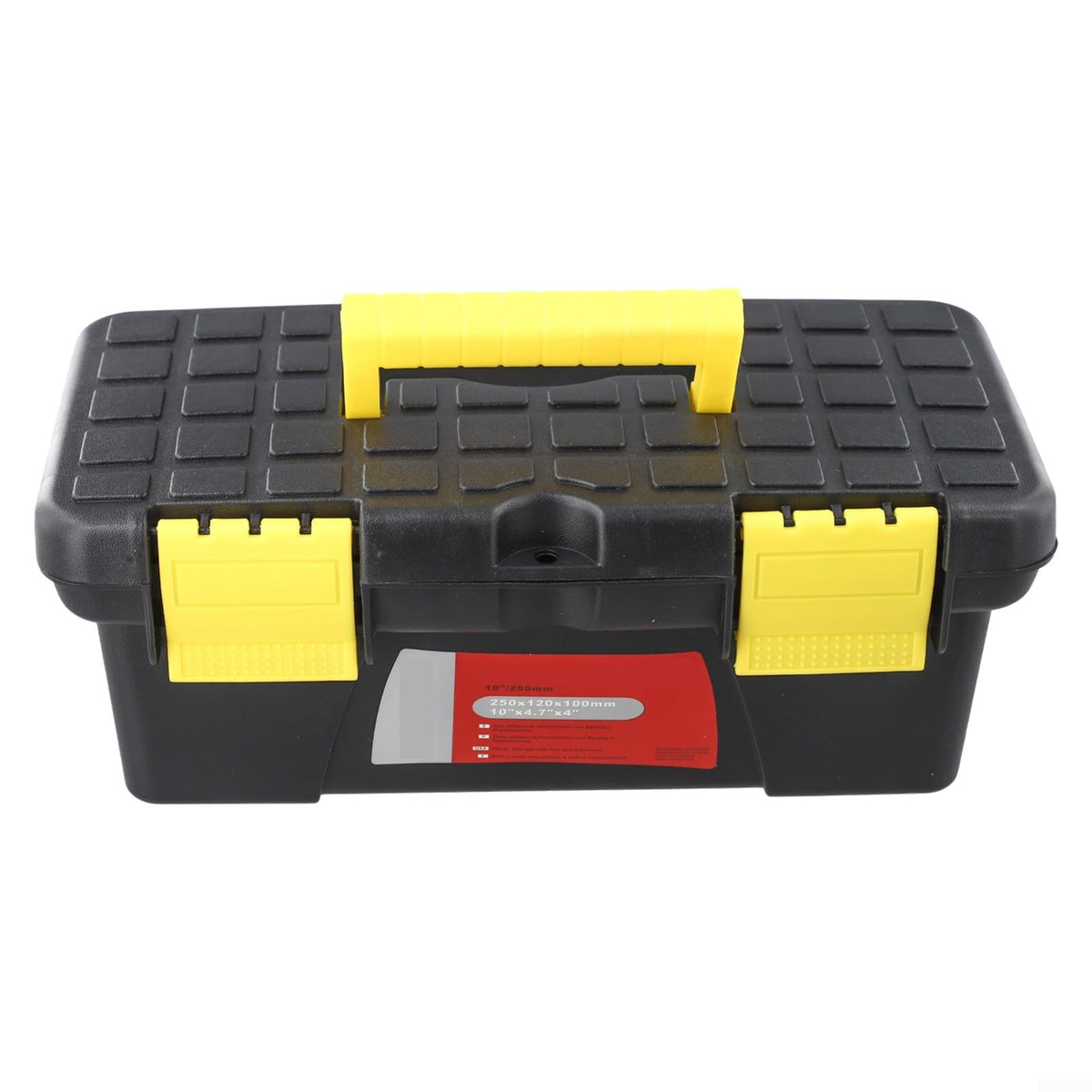 10 Inch Plastic Toolbox with 2 Layer Organization W102386