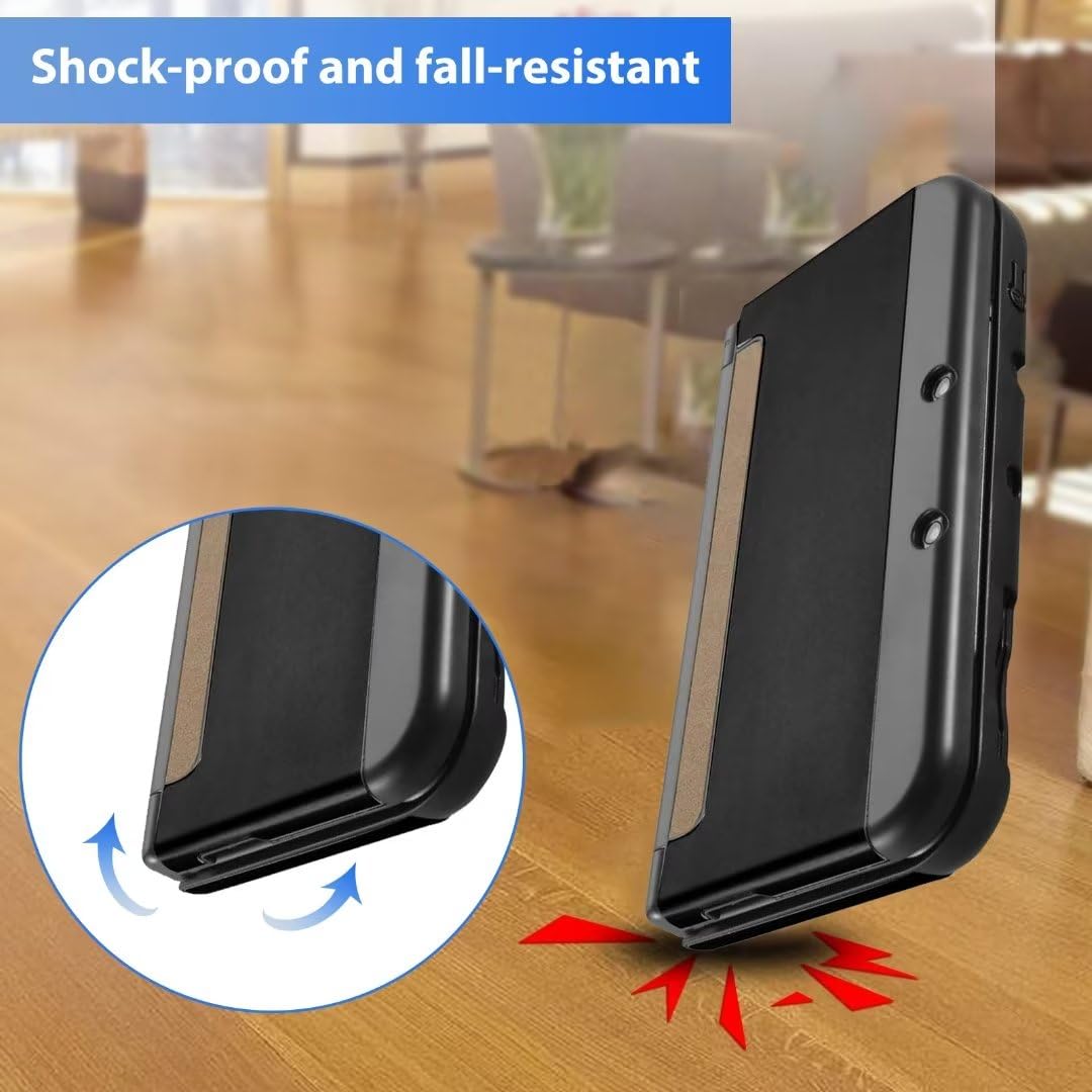 Shockproof Hard Shell Case Cover for Nintendo 3DS LL XL Black Y26295