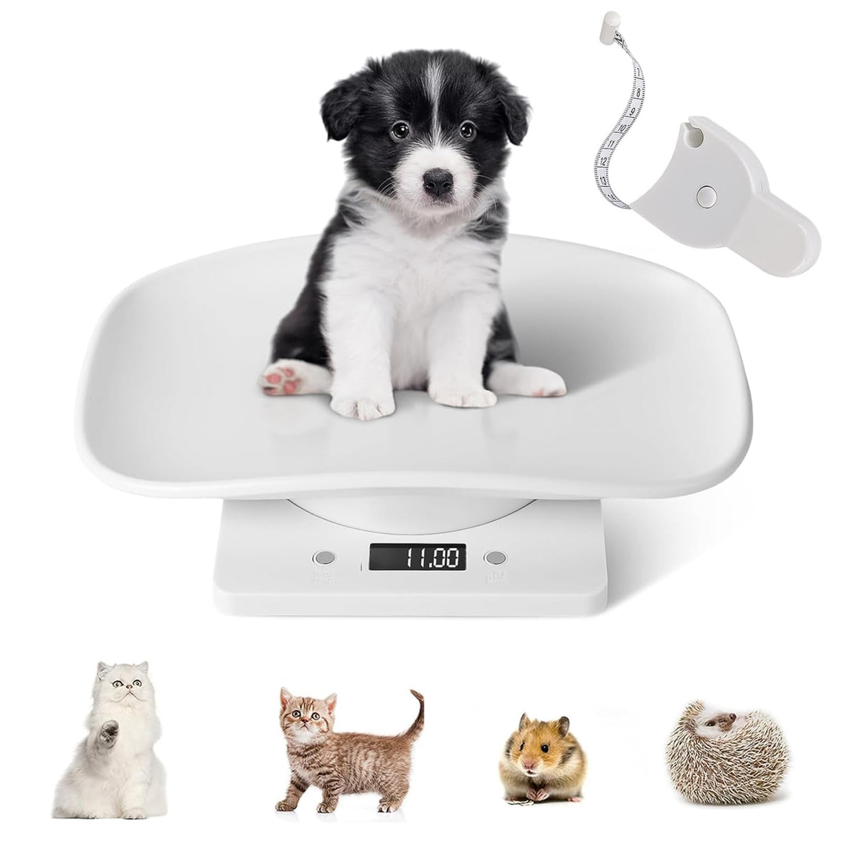 Digital Pet Scale with Removable Tray & Tape Measure V1227