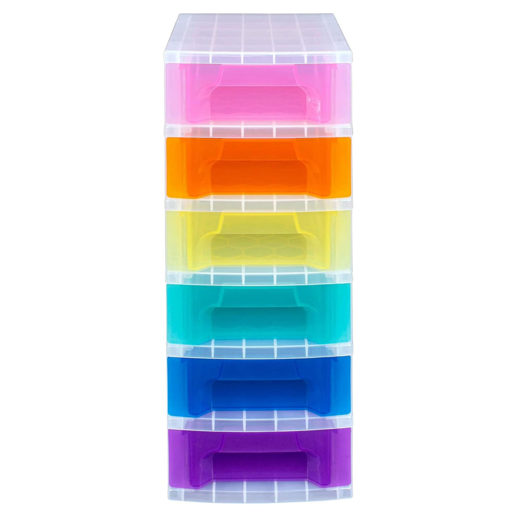 6 Drawer Plastic Rolling Storage Cart M1669