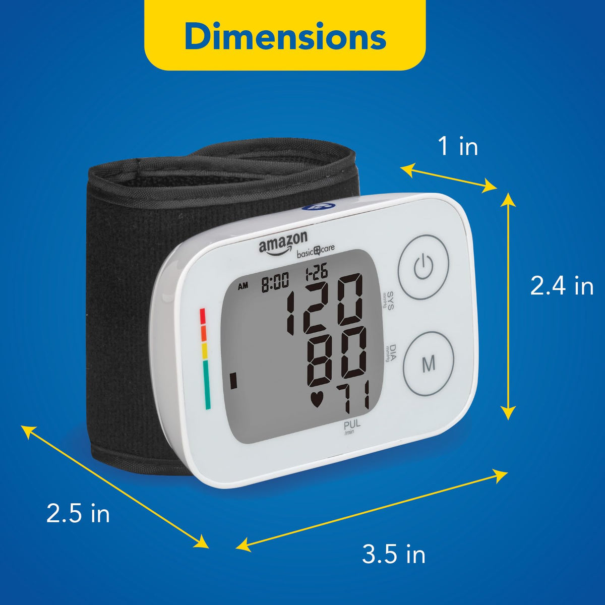 Wrist Blood Pressure Monitor with Large Display R104195