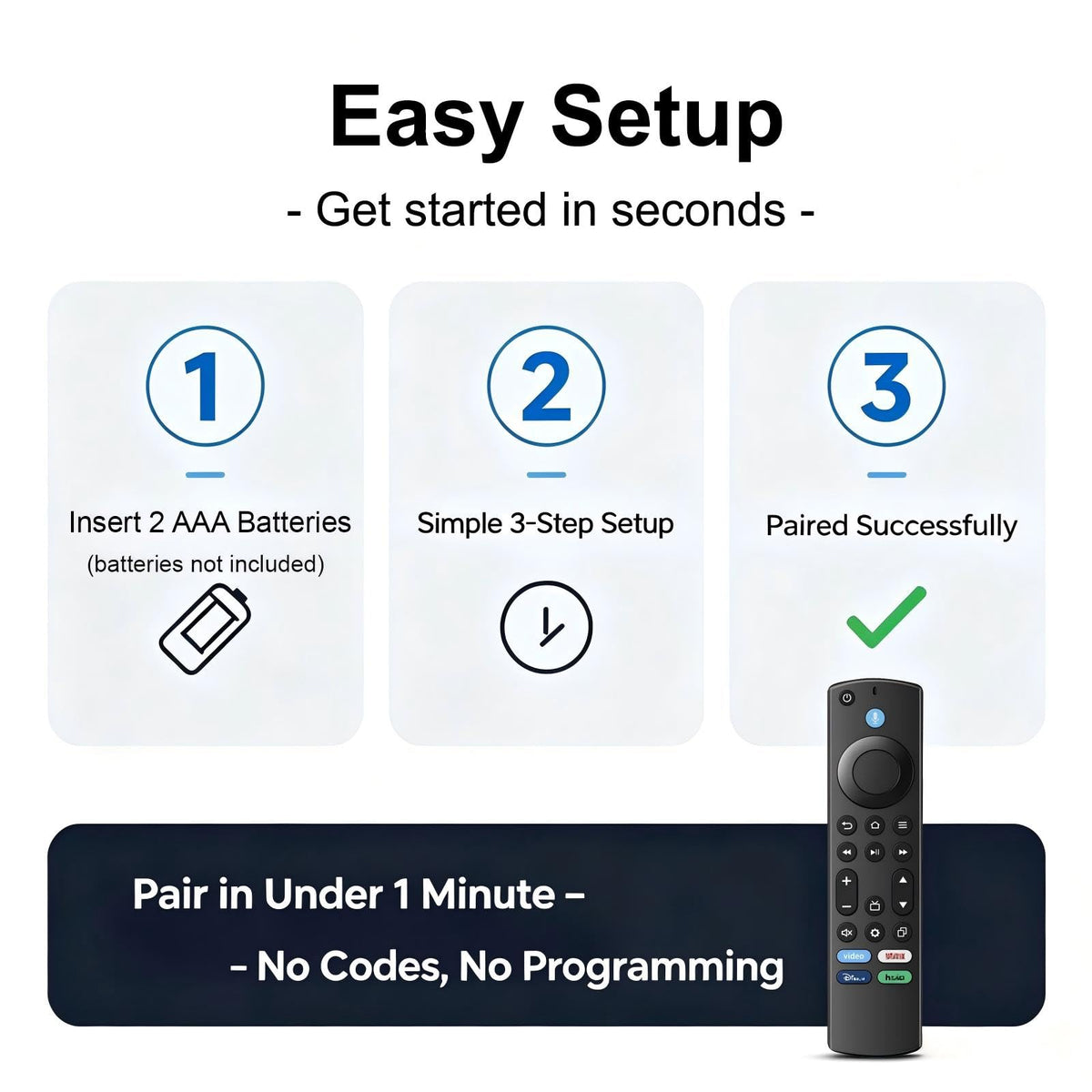 Replacement Remote for Smart TV W6784