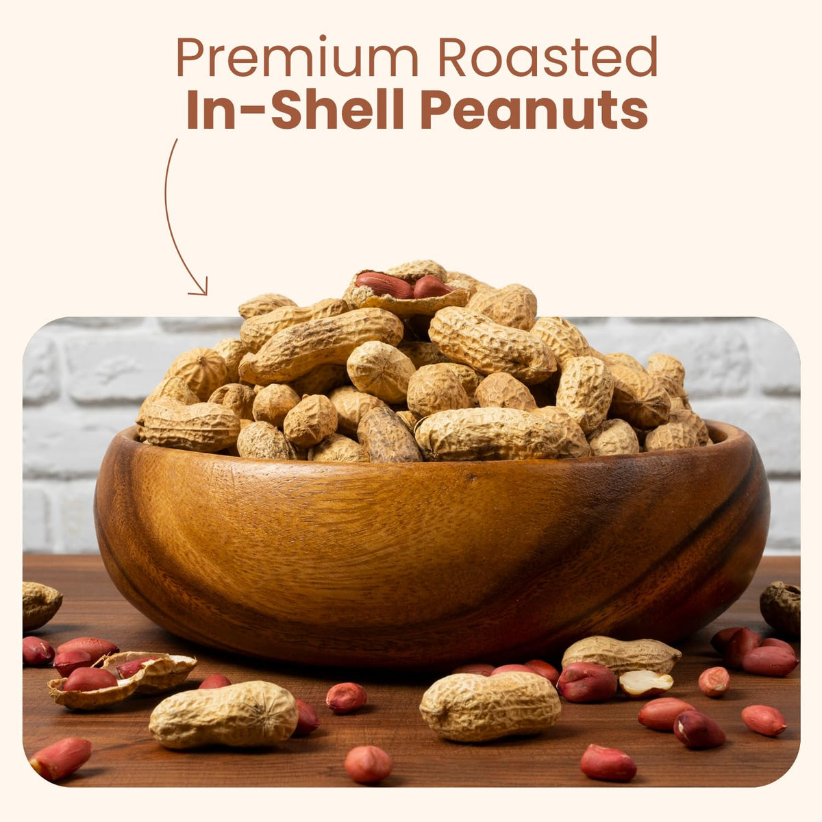 Salted Roasted Peanuts In Shell 5 lb Bag G207218
