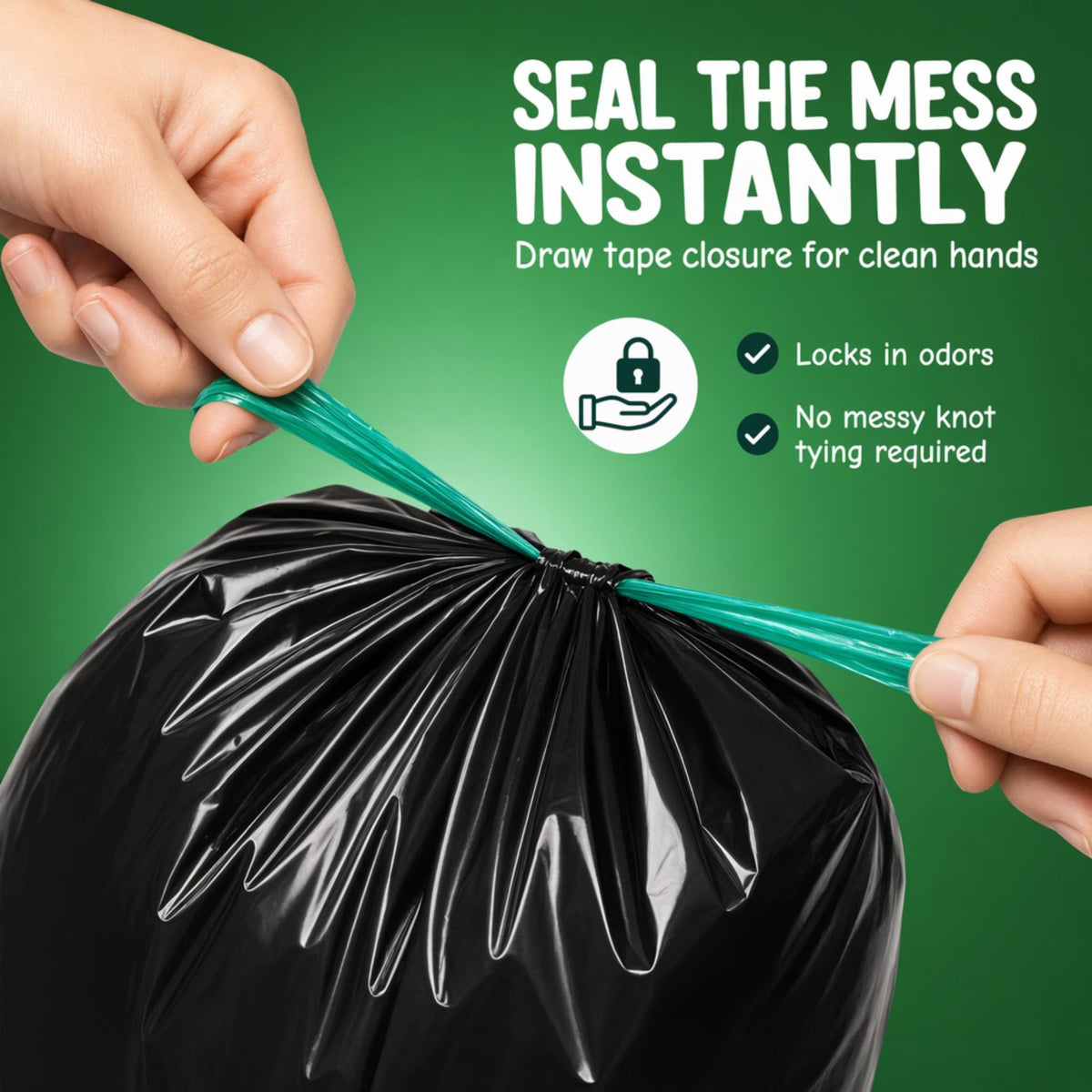 Black Dog Waste Can Liners 50pcs 27.5"x29" T188773