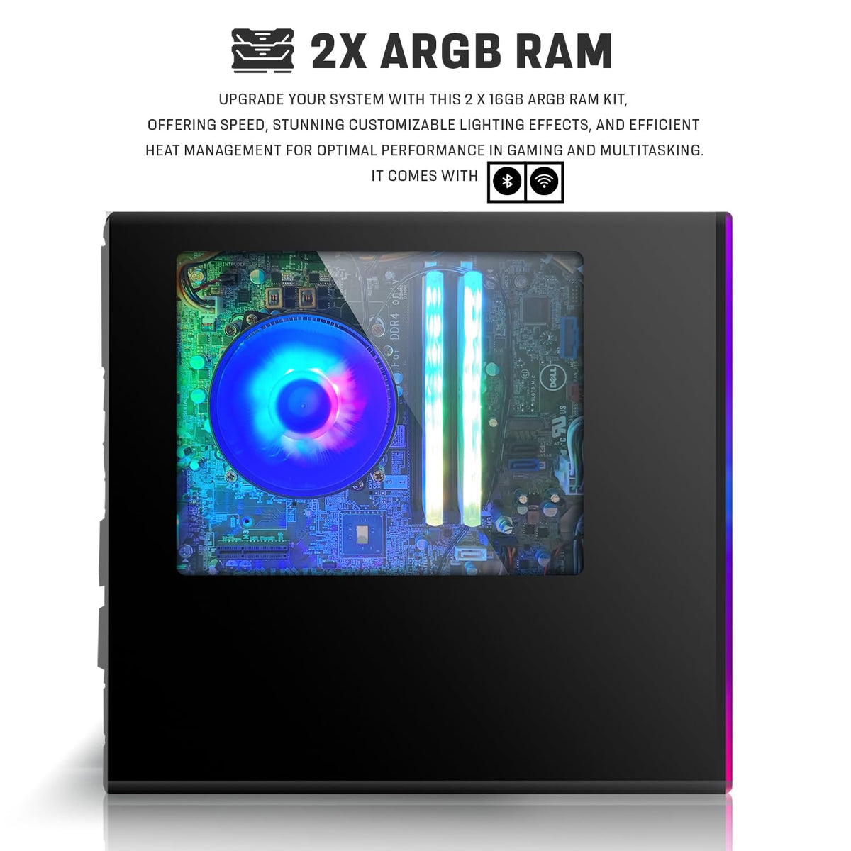Intel Core i5 32GB RAM 2TB SSD Desktop PC with 24 Inch Curved Monitor C221