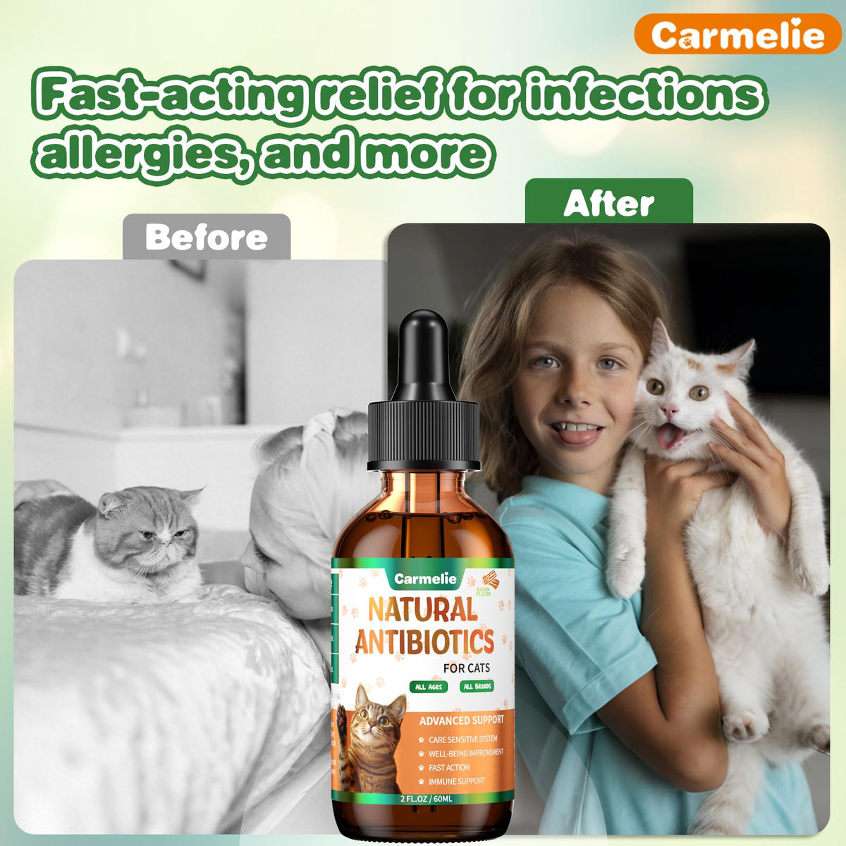 2 fl oz Natural Antibiotics for Cats U139351