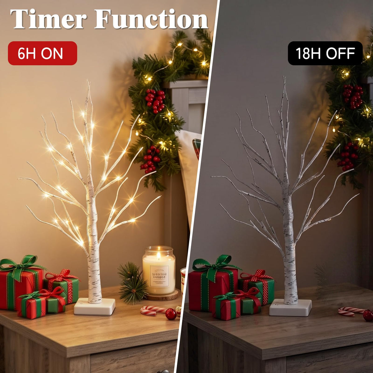 2FT Birch Tree with LED Lights R30104