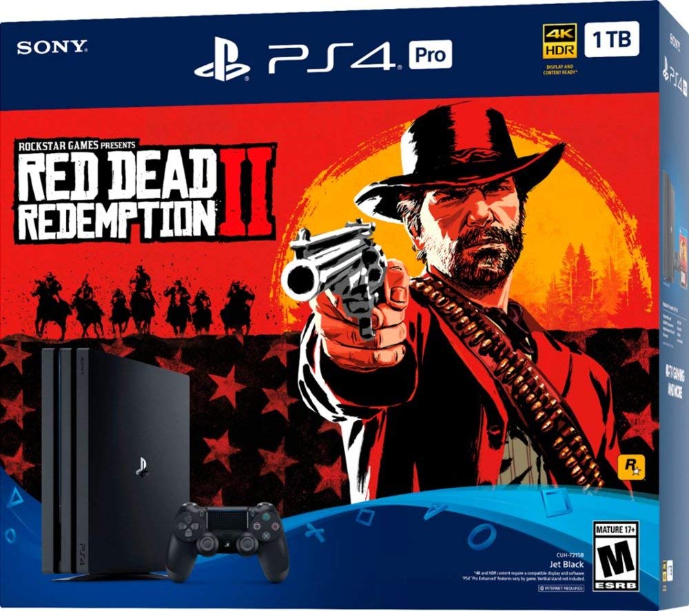 Jet Black 1TB PlayStation 4 Pro Console Bundle J17703