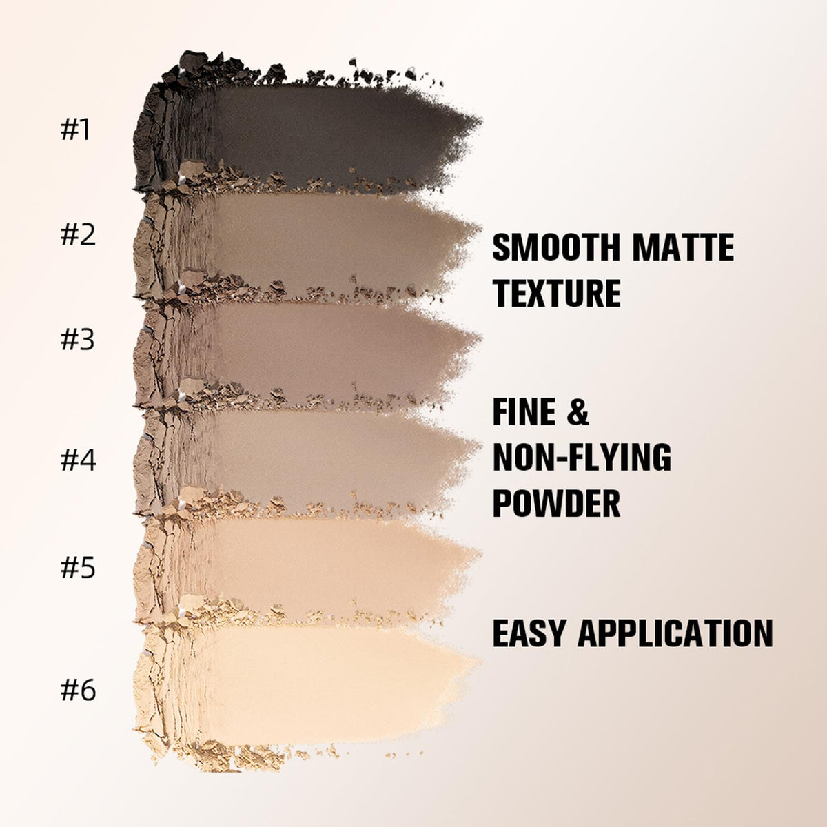 6 Color Matte Neutral Eyeshadow Palette K66392
