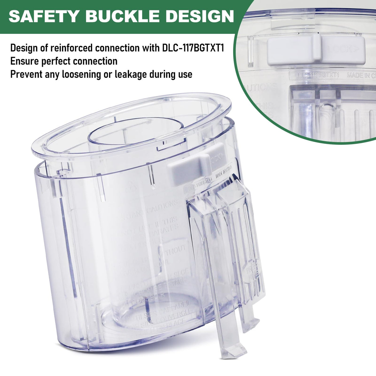 7-cup Food Processor Work Bowl Pusher and Sleeve Assembly C3013