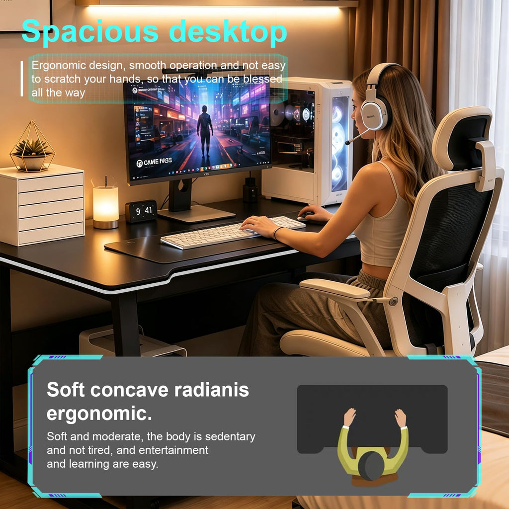 Gaming Desk Computer Writing Table PC Wood G9826