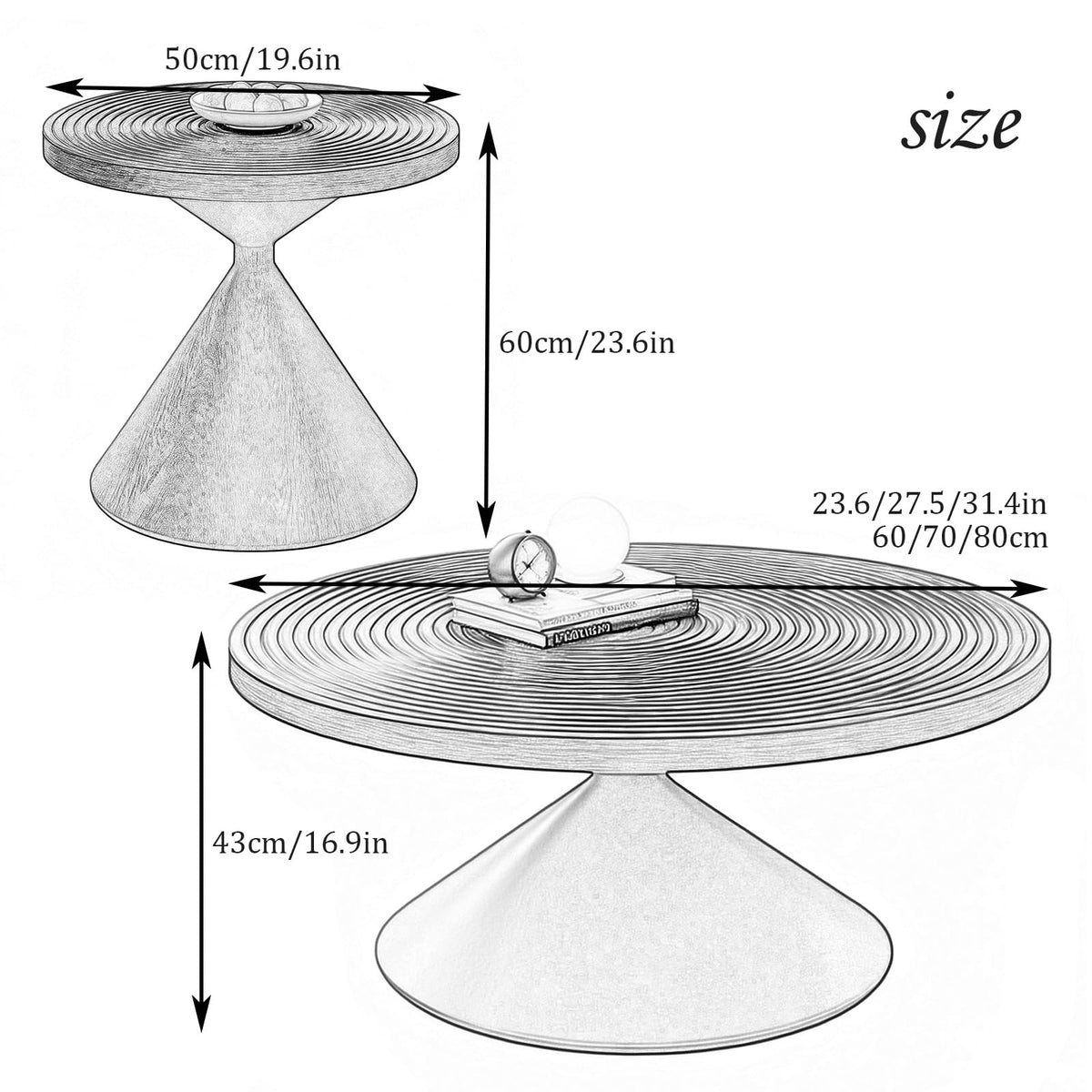 Round Storage Coffee Table B661180