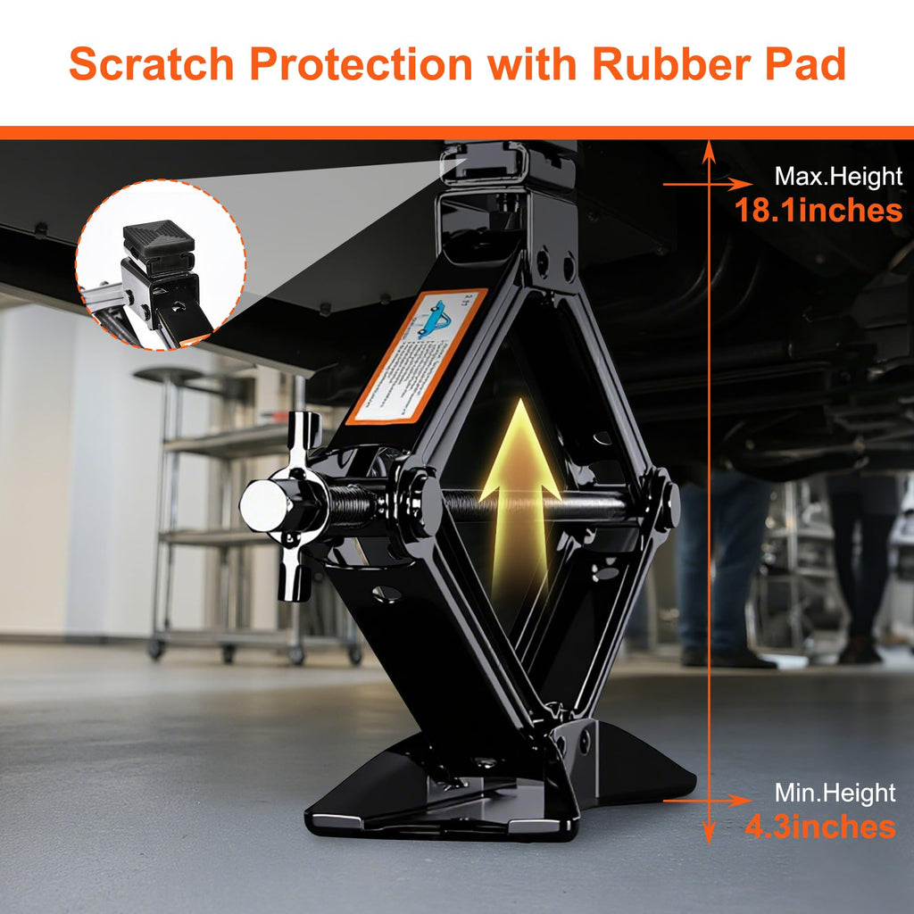 3T Scissor Jack Car Tire Changing Kit R612