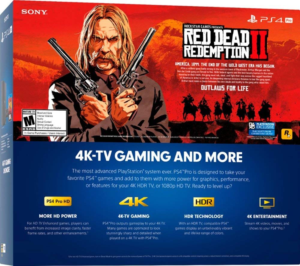 Jet Black 1TB PlayStation 4 Pro Console Bundle J17703