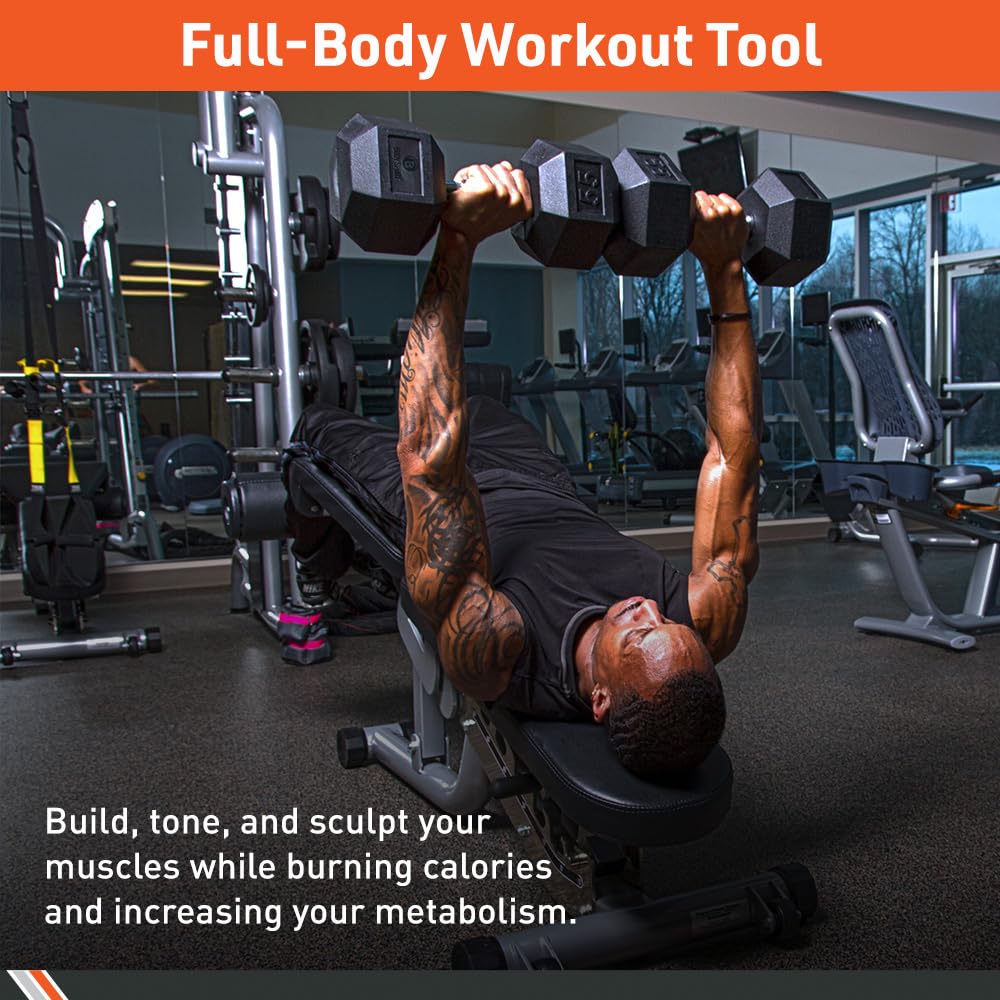 Rubber Encased Hex Dumbbell Pair G963