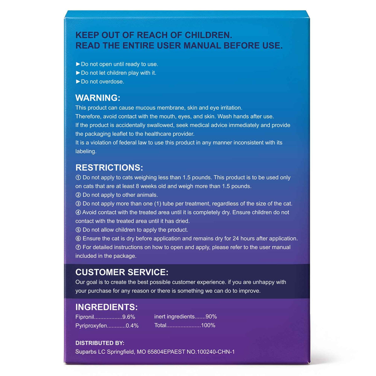 Cat Flea & Tick Topical Drops 12 Doses N154879
