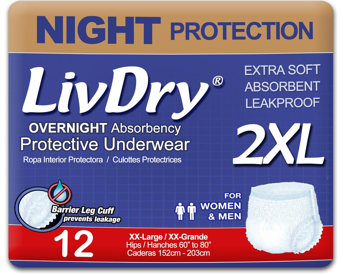 Adult Incontinence Underwear and Wet Wipes Bundle X2873