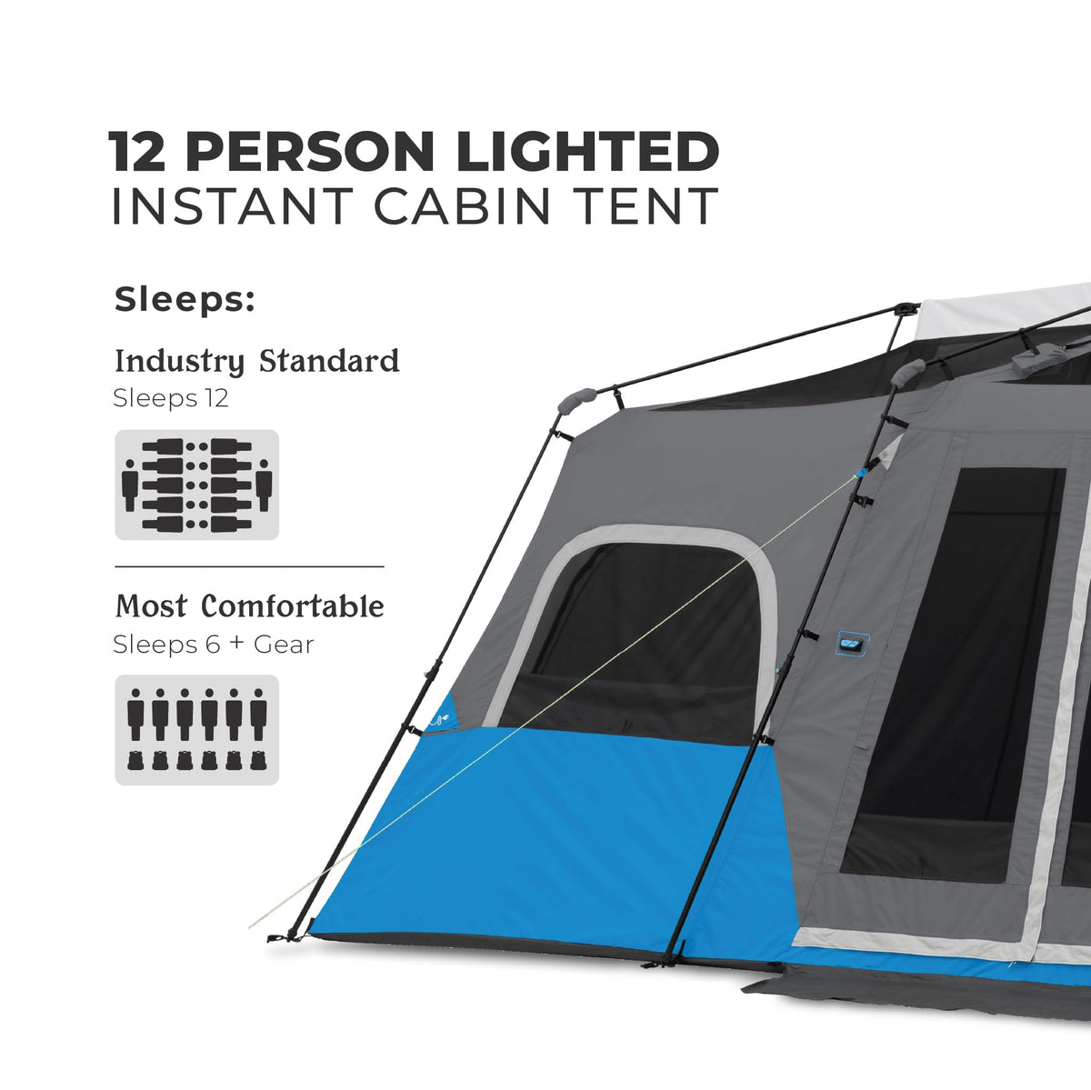 Instant Cabin Tents with LED Lights I859