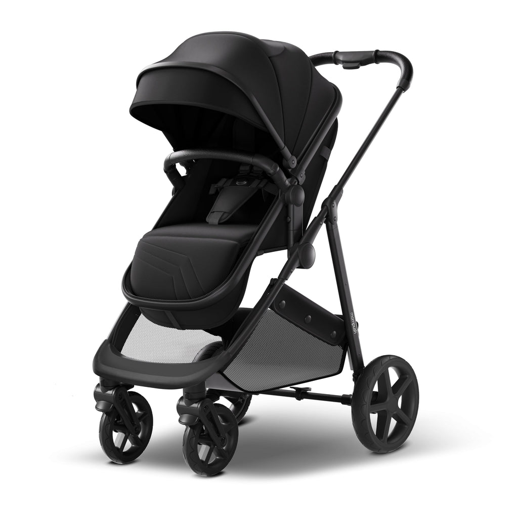 2-in-1 Bassinet Stroller Reversible Seat Black I245