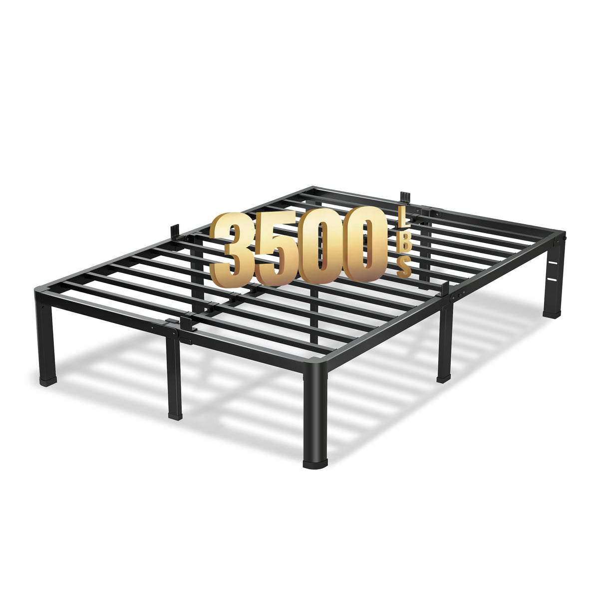 18 Inch Queen Bed Frame with Round Corners S230