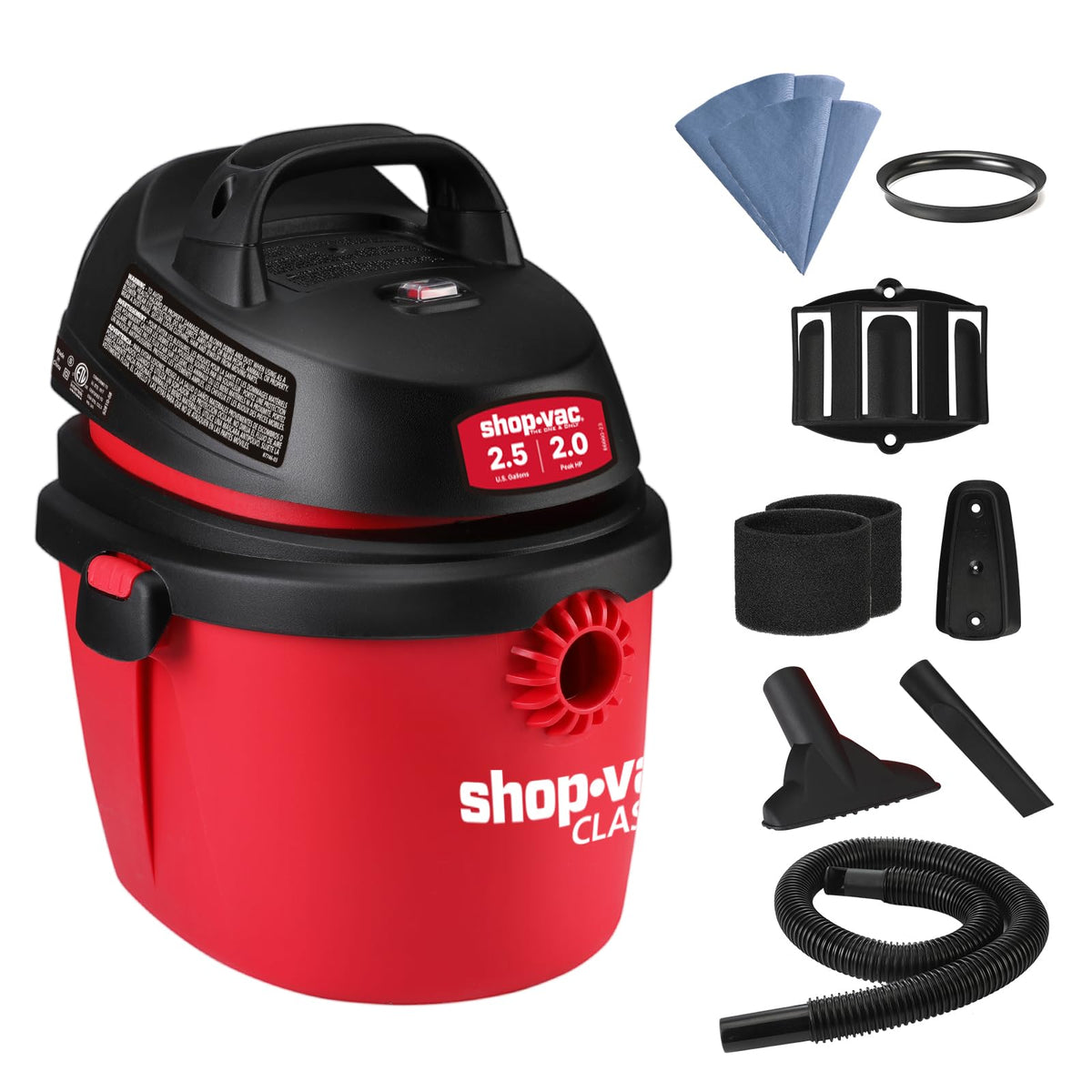 2.5 Gallon 2.0 Peak HP Wet/Dry Vacuum Q24110