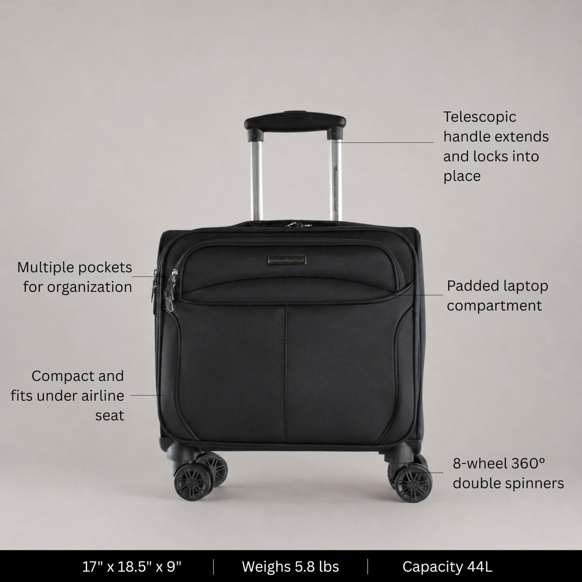 Carry-On Spinner Briefcase Q910