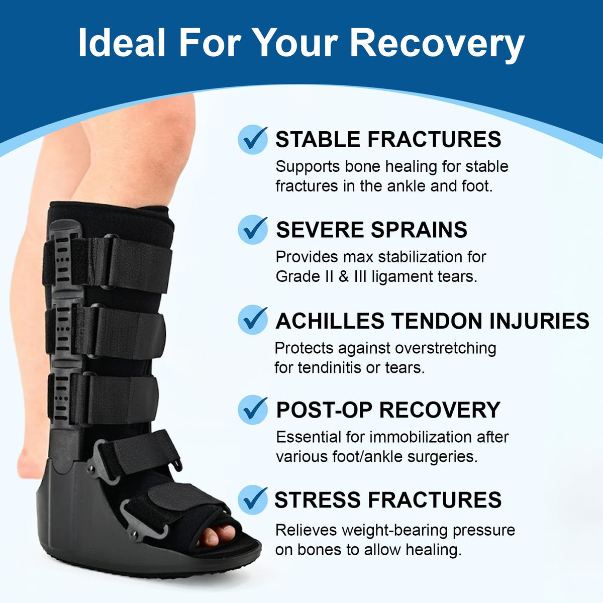 Tall Orthopedic Walking Boot B3857
