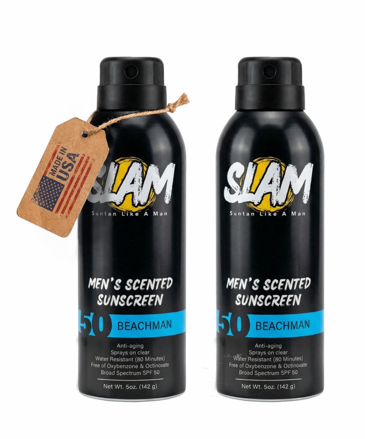 Sunscreen Spray 50 SPF Waterproof for Face & Body 2 Pk P24006